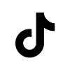 Logo de tiktok blanco
