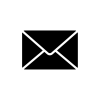 ícono de correo electrónico blanco